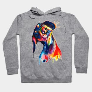 Image: Watercolor, Dog Hoodie